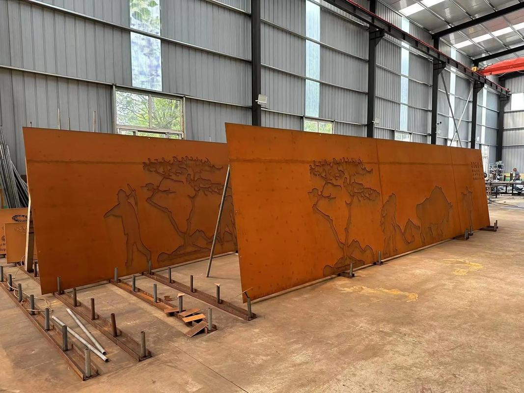 白银耐候钢幕墙